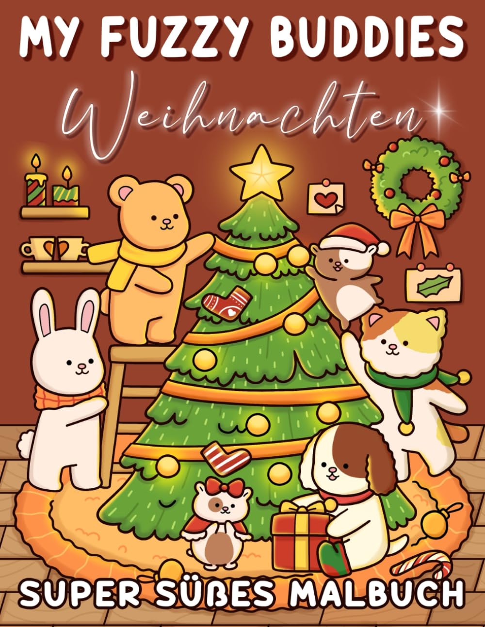 My Fuzzy Friends: Malbuch für Erwachsene, Teenager und Kinder
