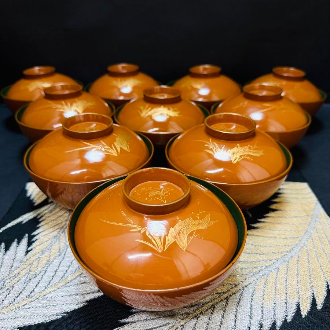 輪島塗吸物椀10客