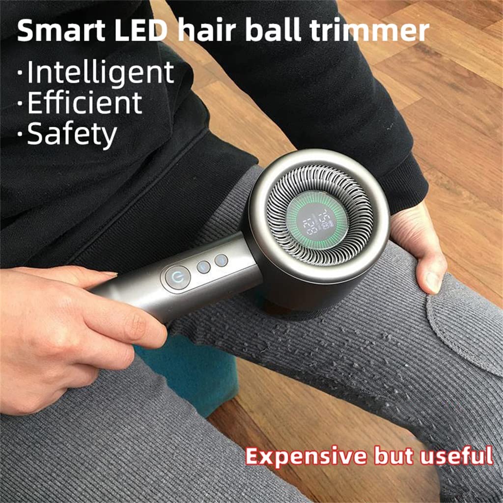 Removedor de Pelusa para máquina de Carrete de Ropa, máquina de Afeitar eléctrica para Ropa con pellets LCD, cortadora de Bolas de Pelo (Gris, 248x95x85mm)