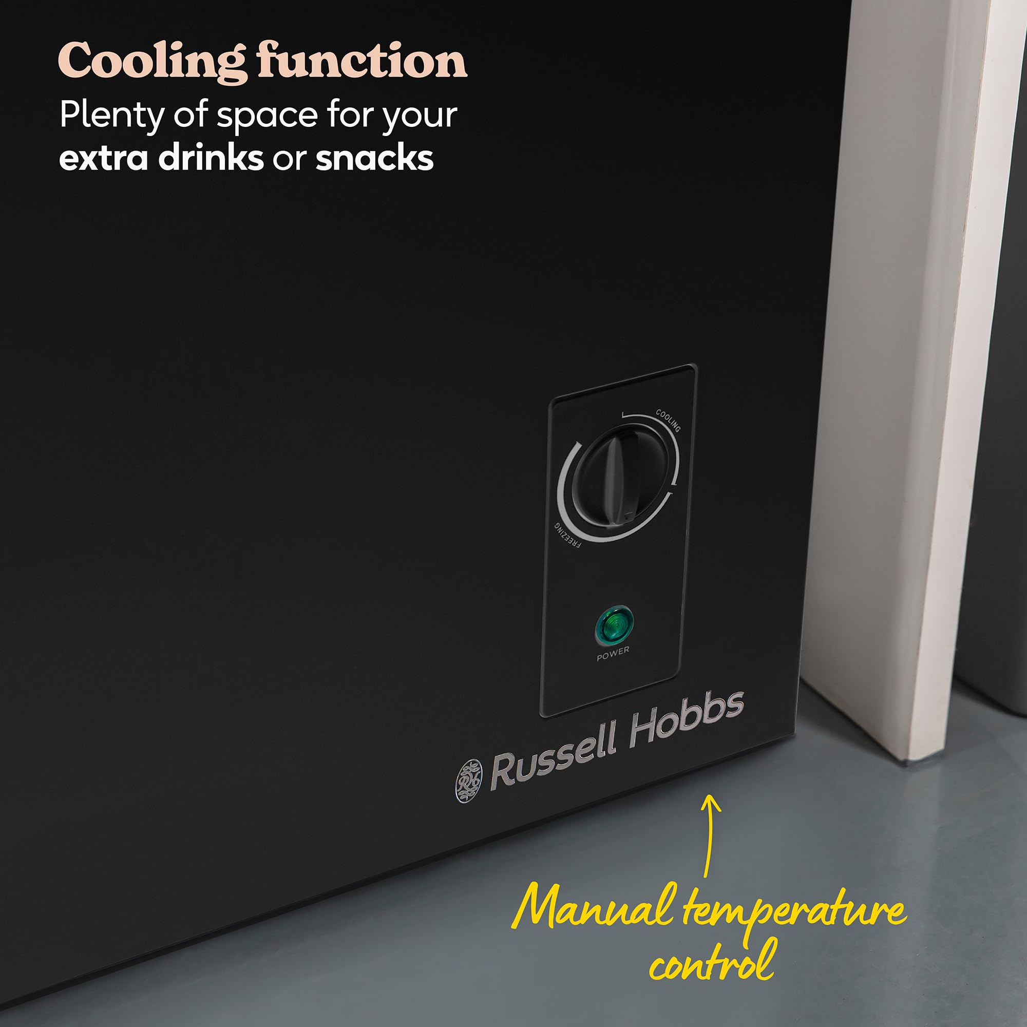 Russell Hobbs White Chest Freezer 198L Freestanding with 5 Year Warranty, Adjustable Thermostat, Chill or Freeze Function, 4 Star Freezer Rating & Suitable for Outbuildings & Garages RH198CF0E1W — view 31