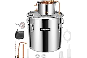 VIVOHOME Complete Moonshine Still Kit: 8-Gallon Capacity for Hobbyist Distillation