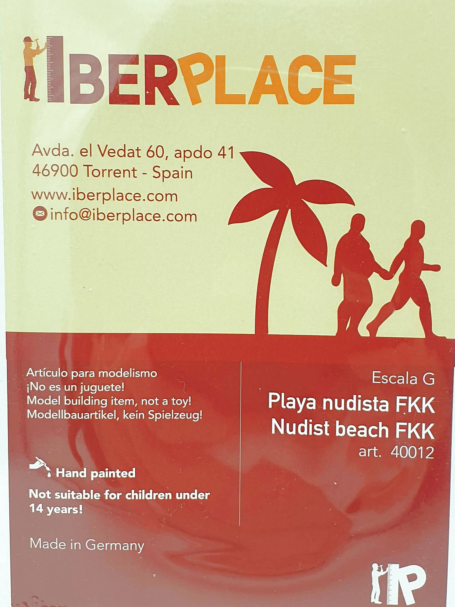G Scala 1:22,5 Figure Iberplace 40012 Persone sulla spiaggia Set modellismo per la ferrovia del giardino