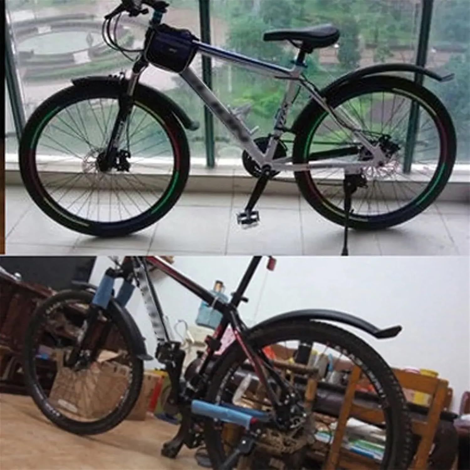 Bike Fender Set Mud Guard Wings Bike Mudguard Riding Accessories Bike Fender Road Front Mountain Bike Rear Defender Bicycle Bike Accessories Mountain Bike mudguards