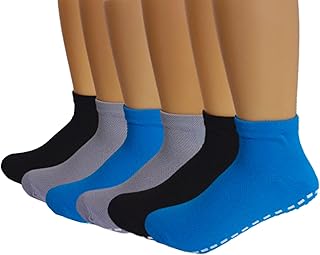 Pack 6 Calcetines Antideslizantes Niño y Niña–95% Algodón con Silicona – Cómodos, Suaves y Seguros Unisex, Tallas para Bebés y Niños Pequeños
