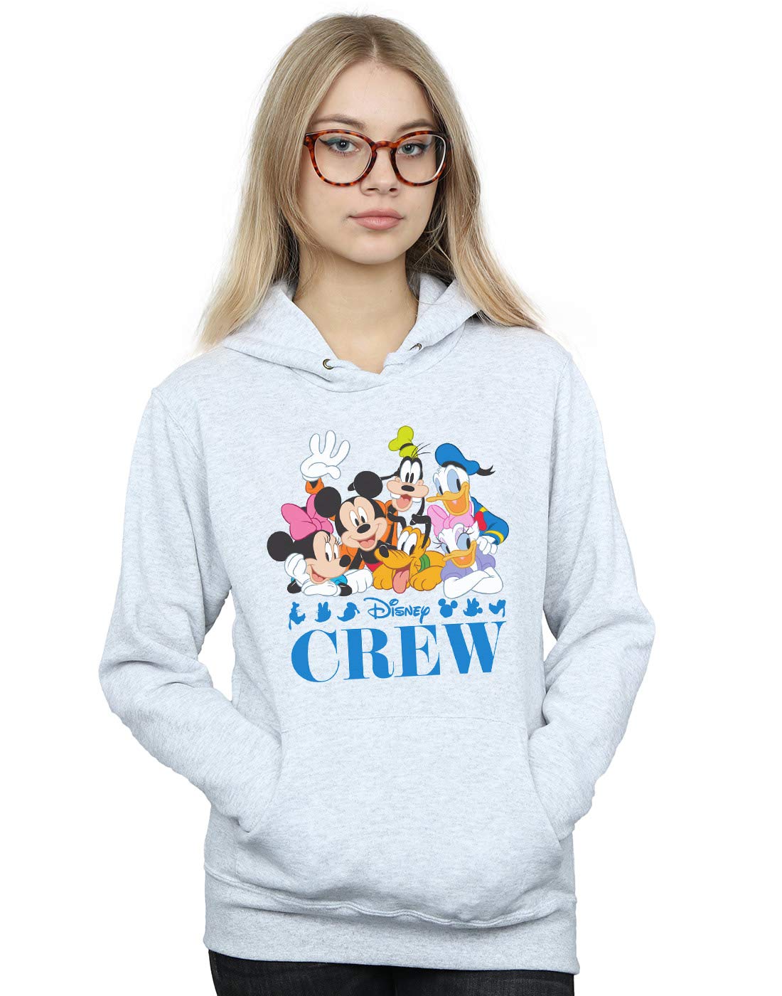 Disney Women's Mickey Mouse Friends Hoodie - Grey - S