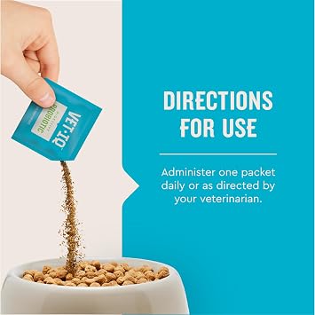 VetIQ Probiotic Powder for Dogs, Treats Diarrhea, Digestive Issues, Food Sensitivity, Chicken Flavored, Single-Serve Packets, 30 Count