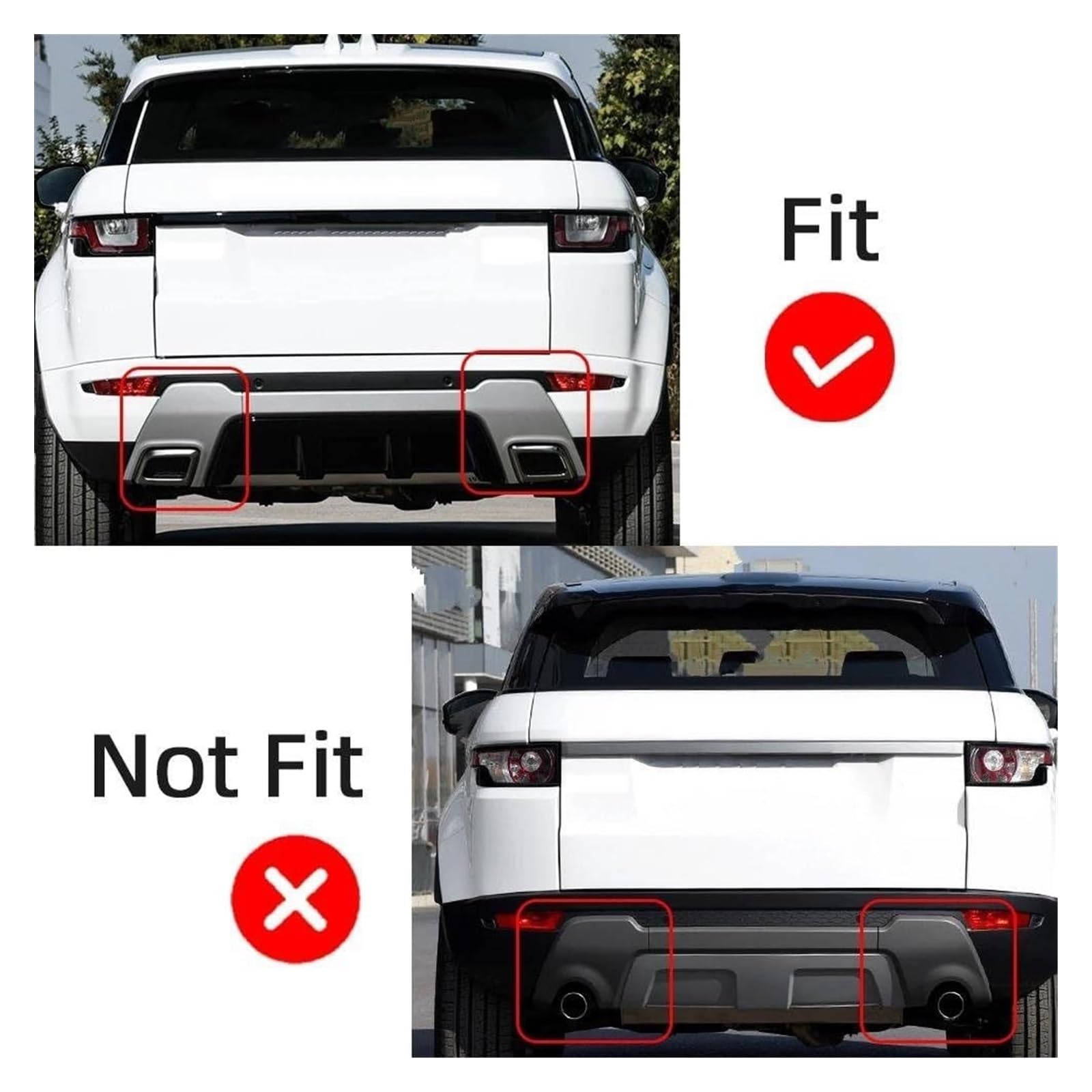 Amazon.co.jp: 車用マフラーカッター 用 ランドローバー 用 レンジ 