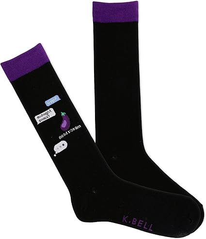 K BELL Men's Funny Crew Socks
