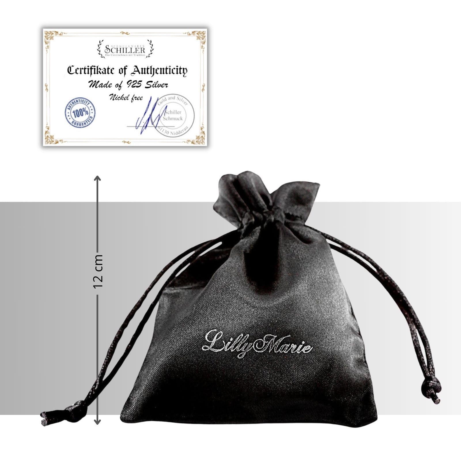 LillyMarie Hochwertige Verstellbare Schlangenkette Aus Silber 925 Mit Rhodinierung Für Damen
