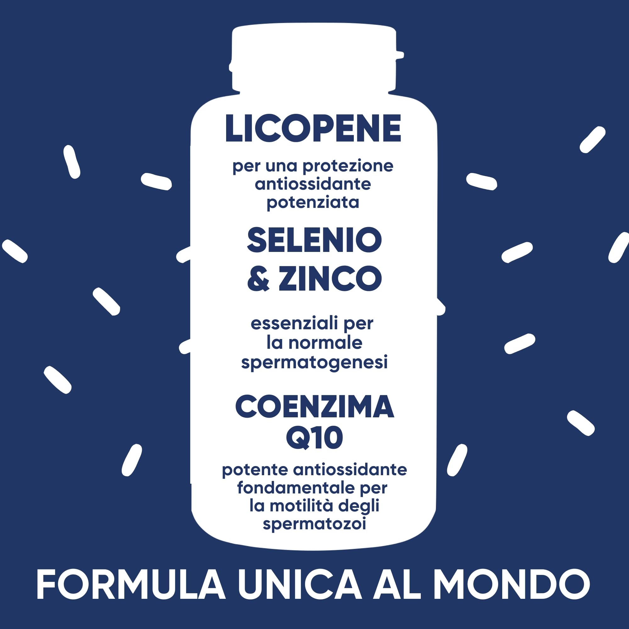 Integratore Fertilità Uomo - Moringa, Licopene Alta Concentrazione, Citrullina, Arginina, l Carnitina, Zinco, Selenio, Coenz Q10 - Supporta Motilità e Vitalità Spermatozoi - 180 Capsule RedMoringa