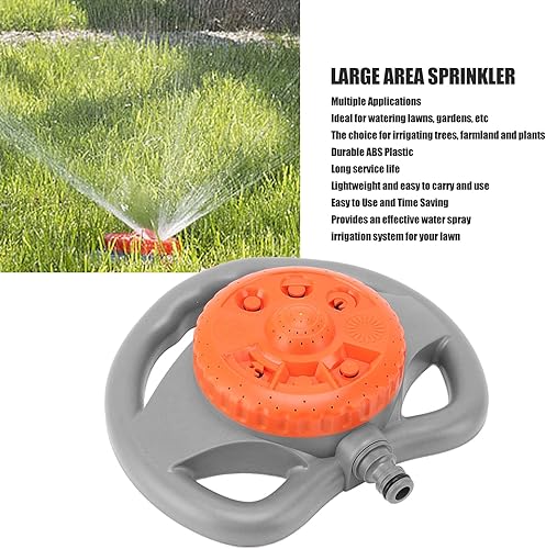 Miniatura 4 de Aspersor de agua para jardín, 8 patrones, cobertura de área grande, rociador de torreta multifuncional para césped y patio