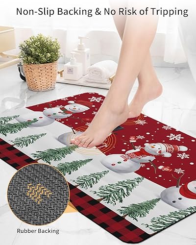 Miniatura 4 de Tapete de baño de invierno para bañera, antideslizante, de secado rápido y absorbente, de tierra de diatomeas, fregadero, cocina, sala de estar,