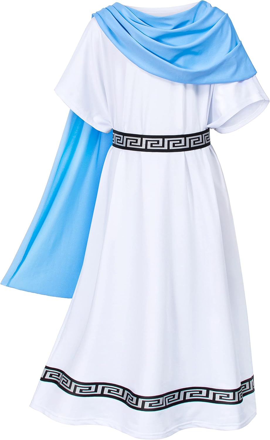 Yoroka Kids Grecian Robe for Medieval times Olympic palace White Toga Costume - Image 3
