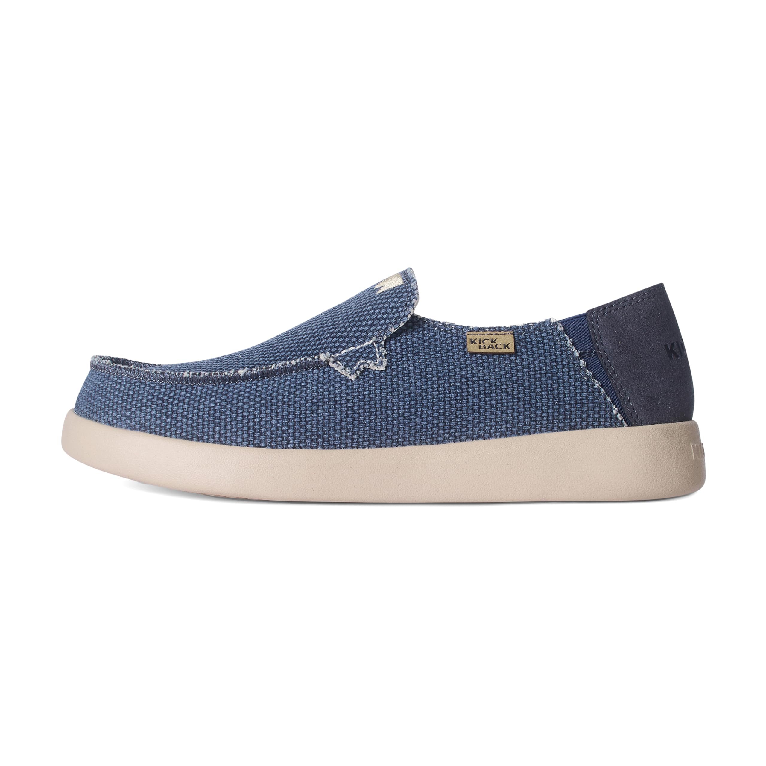 Kickback Barbeach Mocassins Slip‑on en Toile et Lin pour Homme – Chaussures d’Été Décontractées avec Semelle Antidérapante, Parfaites pour Les Voyages, la Plage et Le Quotidien