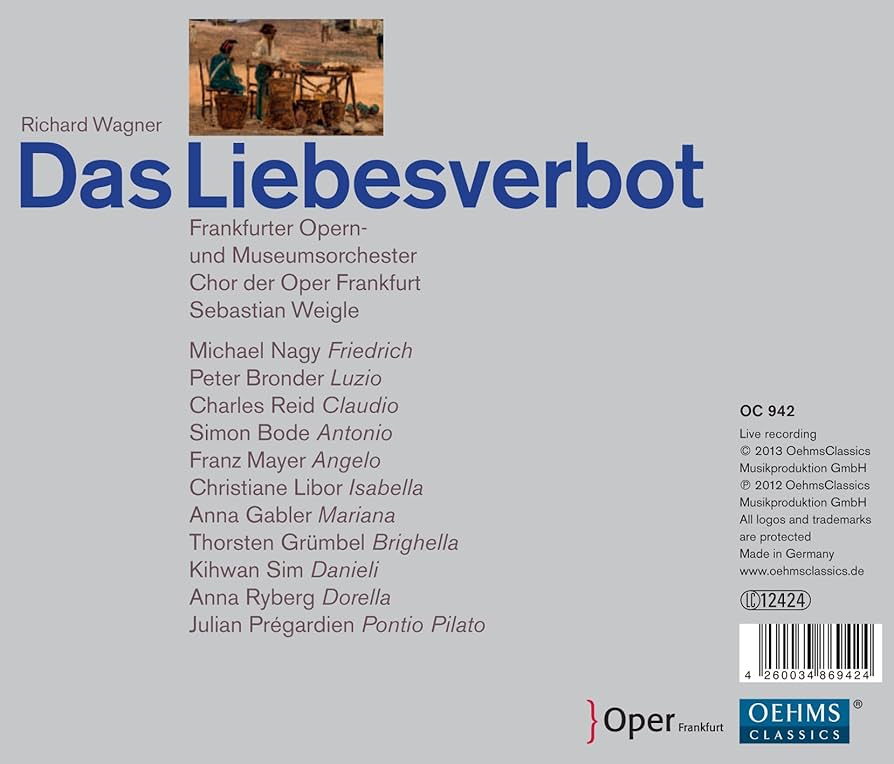 Amazon.co.jp: リヒャルト・ワーグナー:歌劇「恋愛禁制」(Das