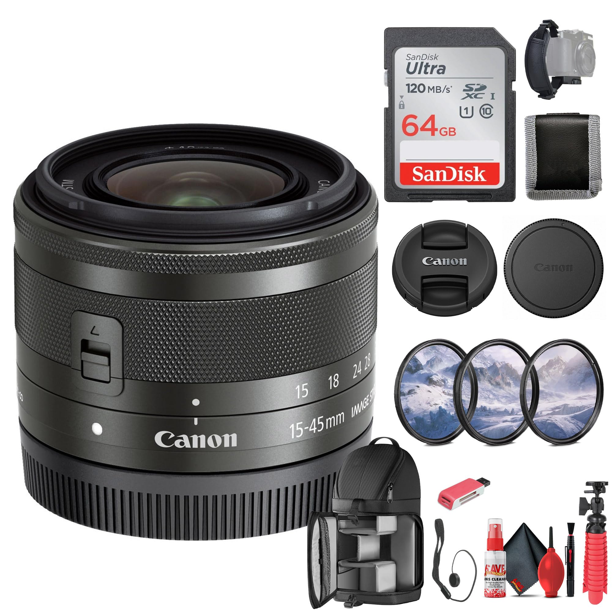 Amazon.com : Canon EF-M 15-45mm f/3.5-6.3 is STM Zoom Lens 