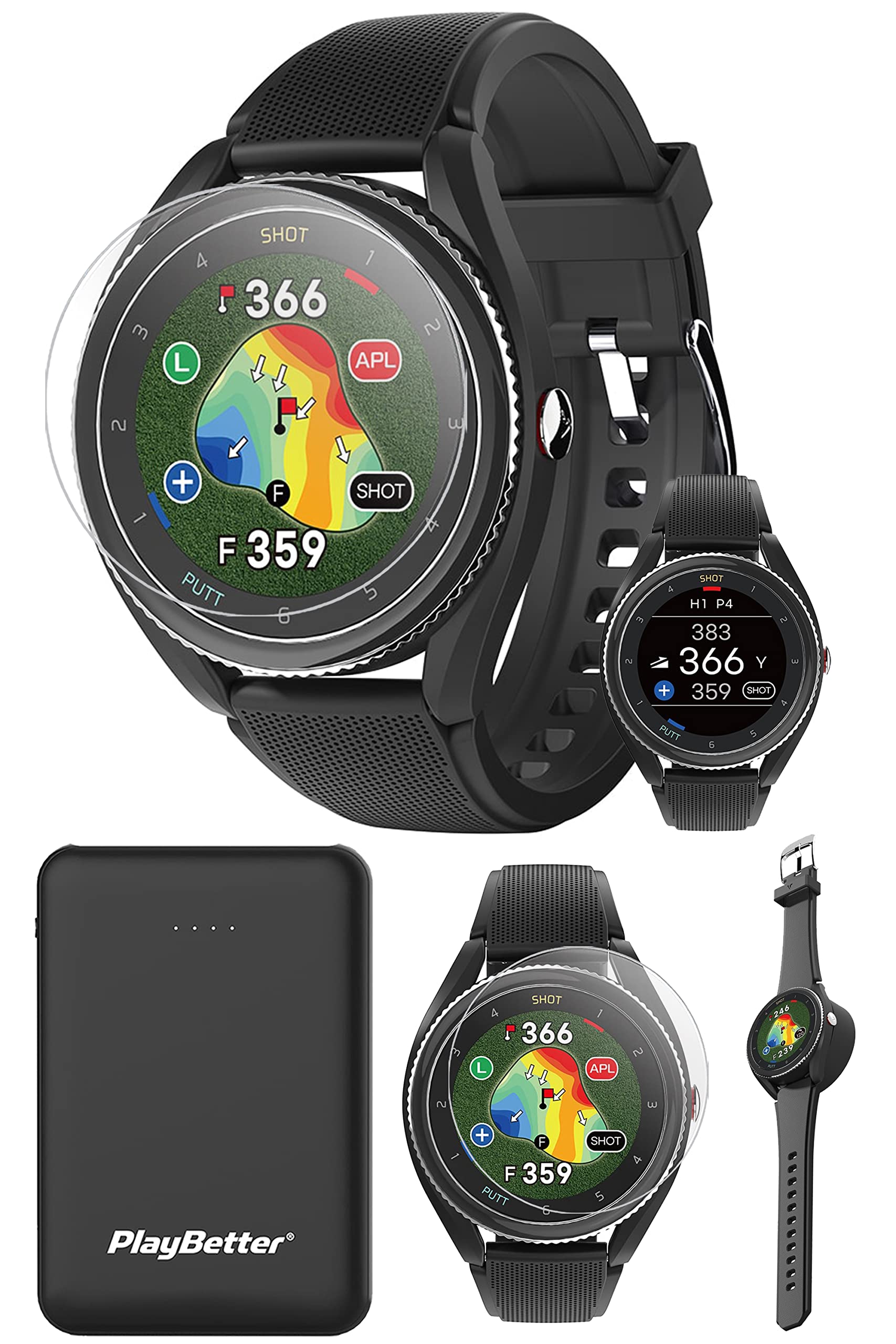 美品VOICE CADDIE T9 WATCH GPSナビスマートウォッチゴルフ - ラウンド 