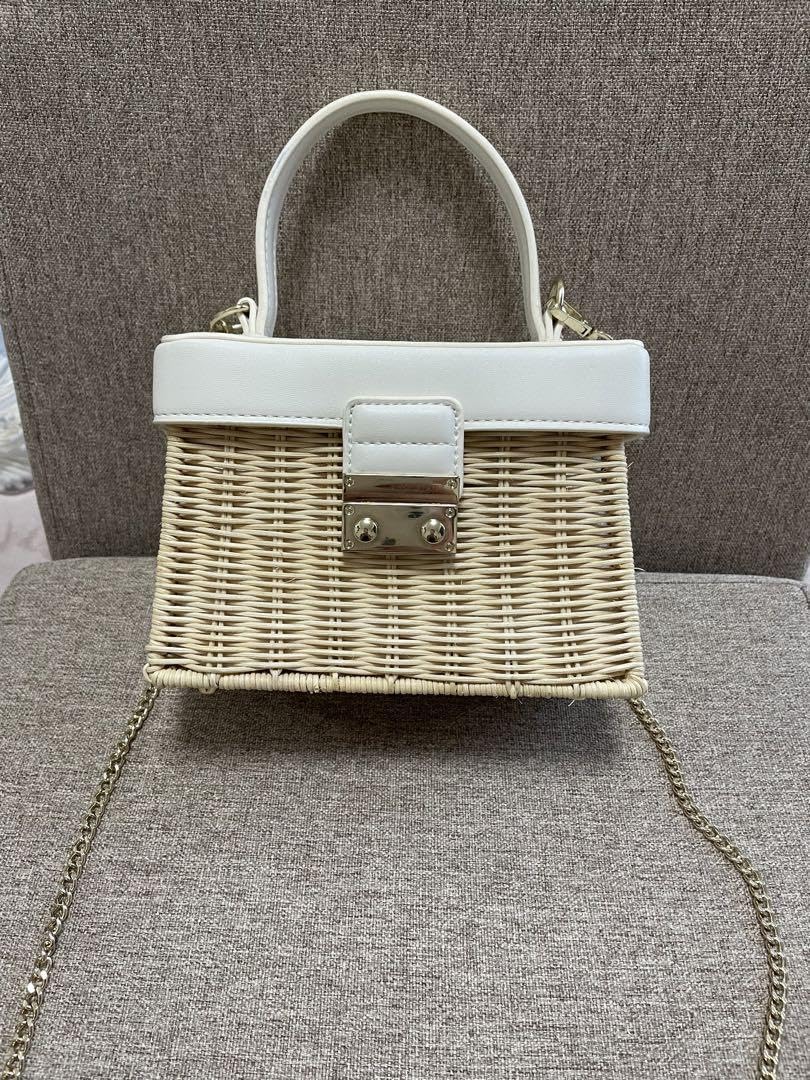 新品未使用】ZARA かごバッグ 編み込みハンドババッグ Amazon.co.jp 