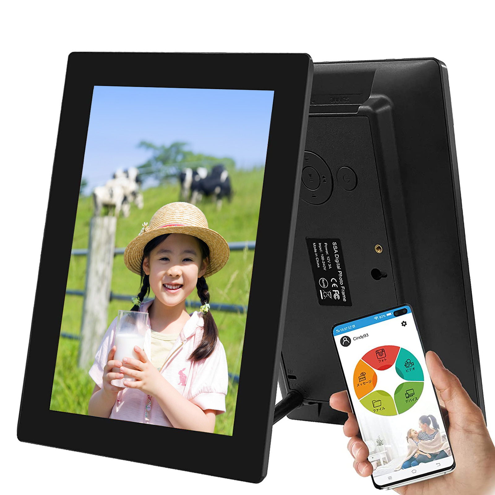 かわいい Ssa デジタルフォトフレーム Wifi フォトフレーム Ucs Gob Ve
