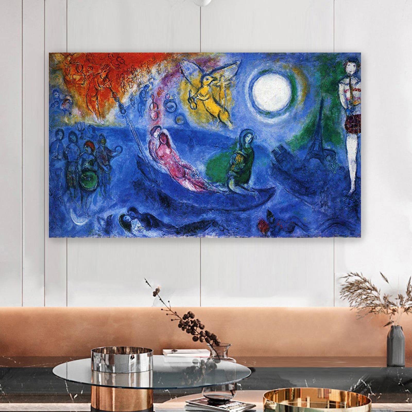 M. Chagall額入 楽天市場】ヴィンテージ マルク シャガール画 「 審判 