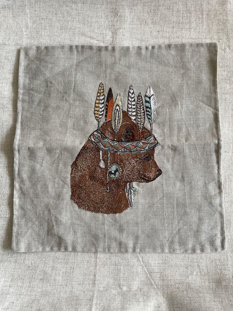 Amazon.co.jp: コーラルアンドタスク クッションカバー クマ柄 石田  