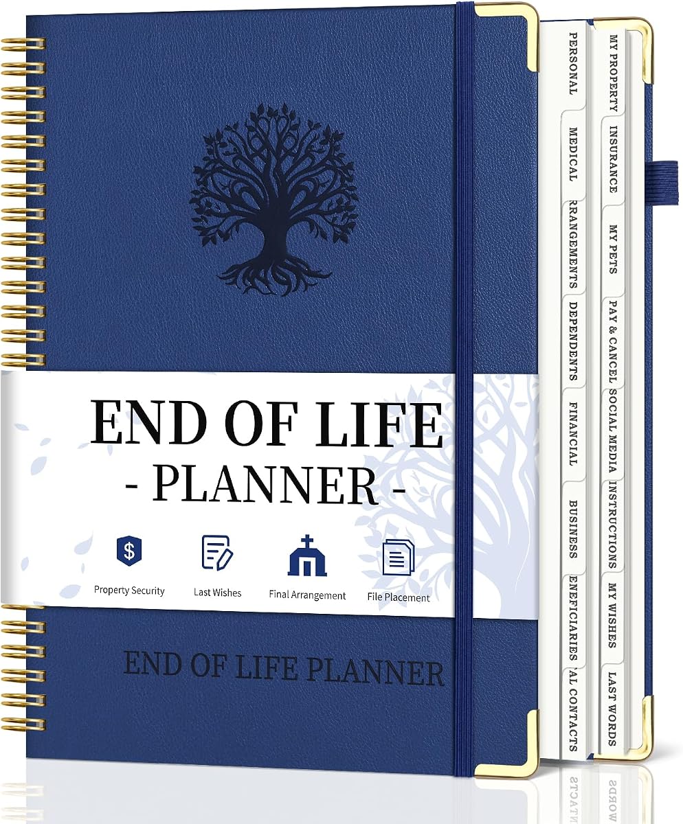 End of Life Planner, I'm Dead Now What Planner In Case Binder 7.9"x10.4"
