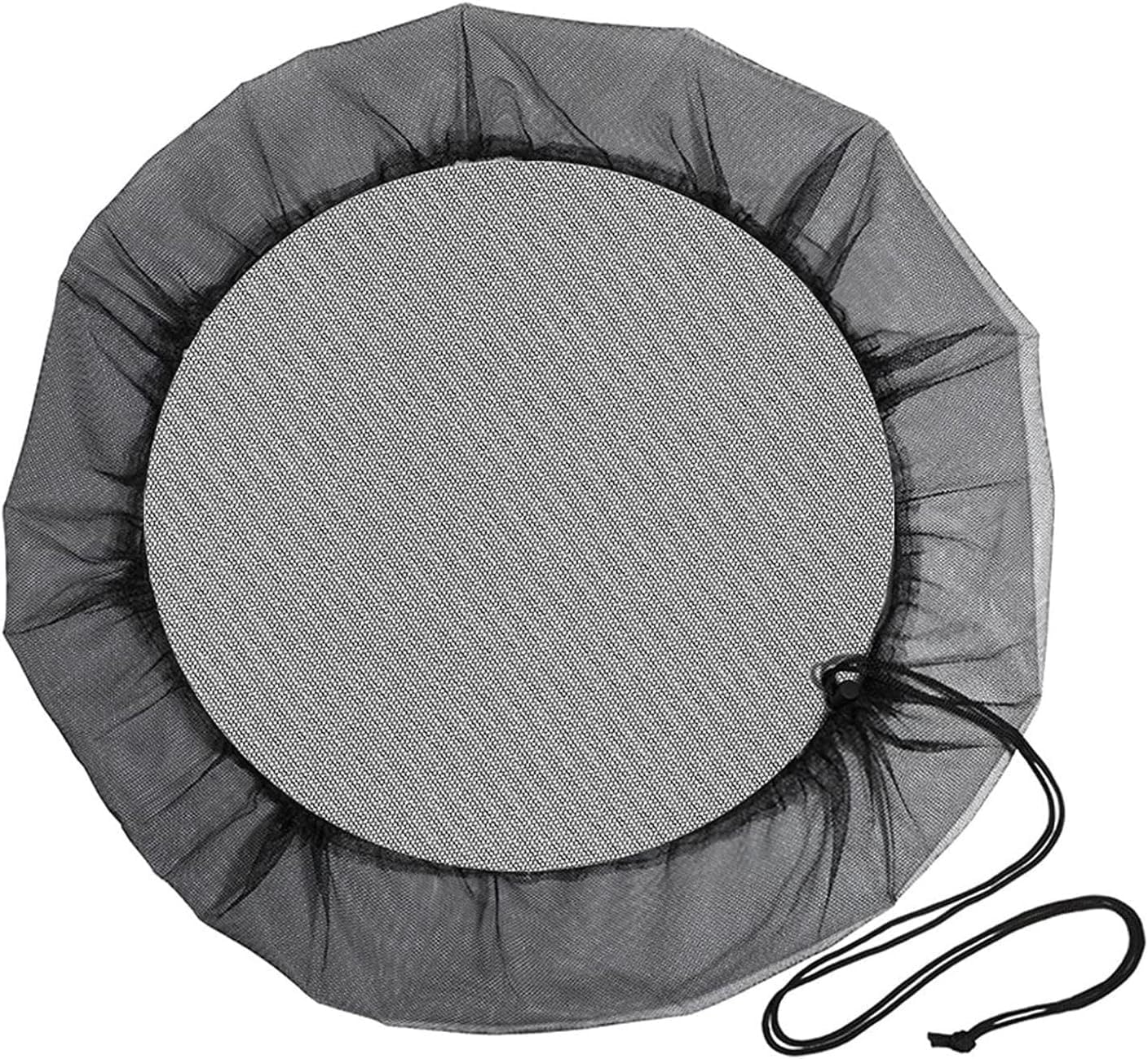 Pchnfei Black Barrel Water Mesh Cover | Flexible Water Butt Net | Reusable Rain Barrel Mesh Cover | Barrel Rain Collector Protector | Rain Bucket Net Cover For Garden Watering Equipment (60Cm)