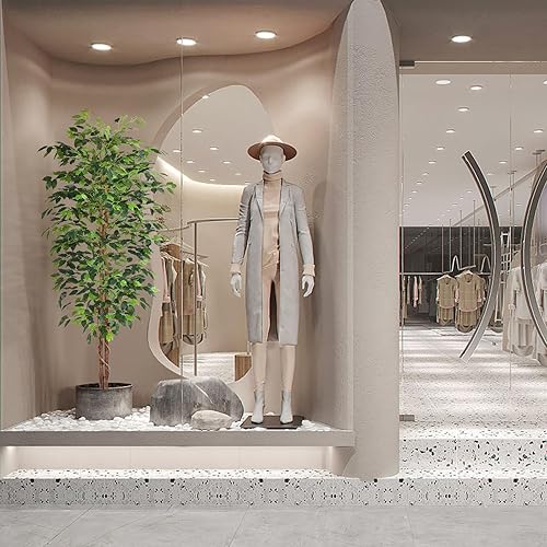 Miniatura 7 de Árbol de ficus artificial de 4 pies, plantas de seda sintética con maceta de plástico resistente, árboles de ficus falsos para el hogar, oficina,