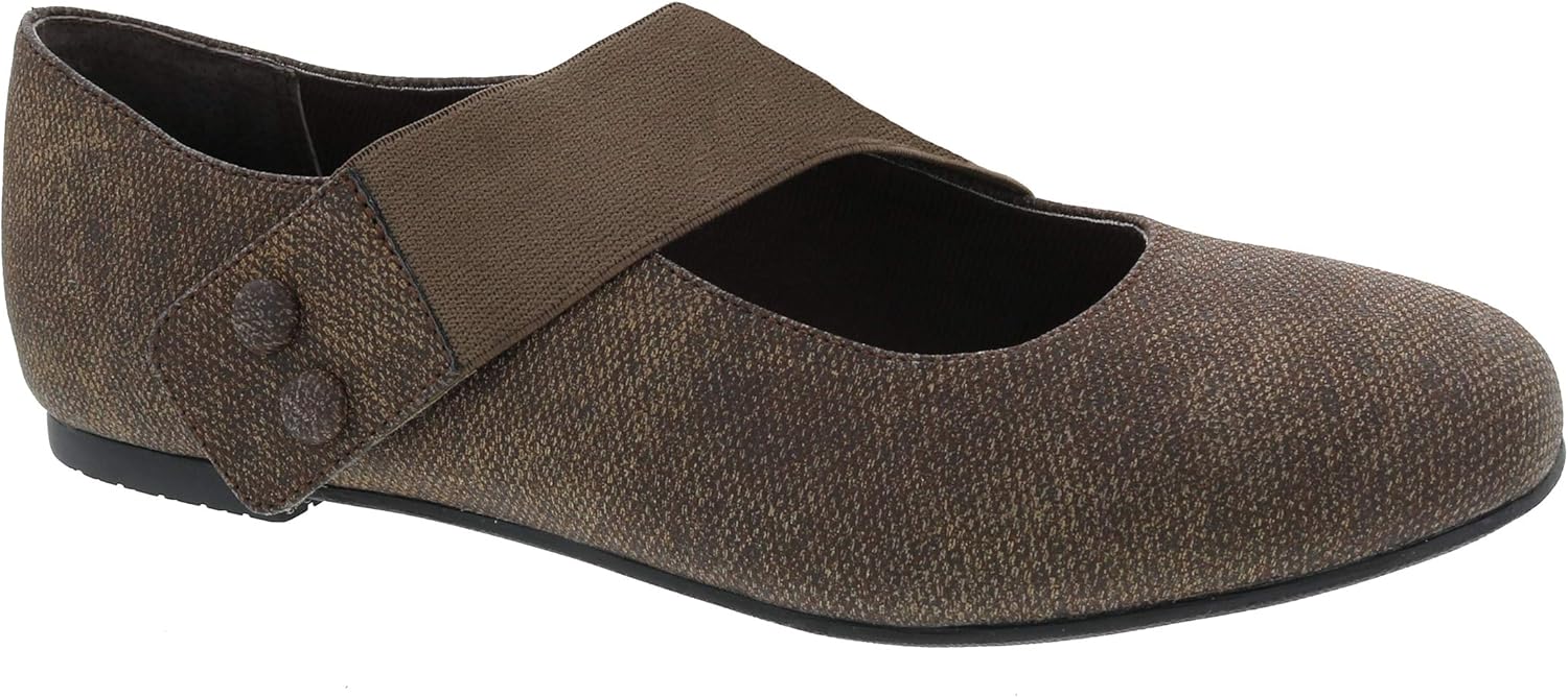 Ros Hommerson レディース デンマーク 63001 レザー ウォーキングシューズ, ブラウン/アンティーク調, 9.5 