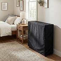 Vista 5 de WOMACO Funda universal enrollable para cama, protector de almacenamiento plegable (negro, individual/31 pulgadas)