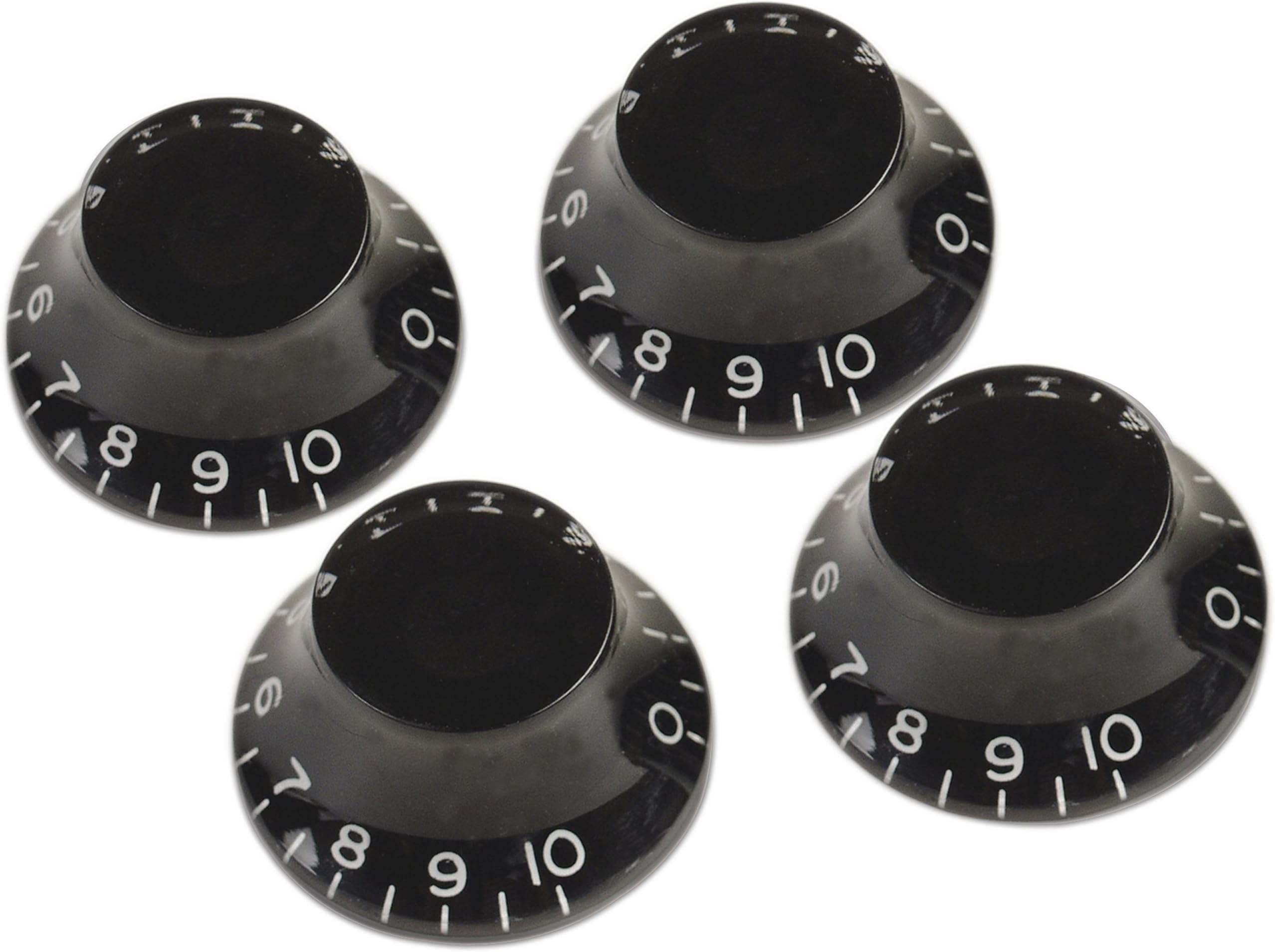 Gibson Top Hat Knobs - 4 Pack, Black