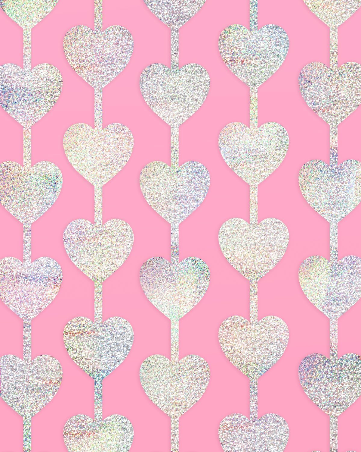 xo, Fetti Party Decorations Iridescent Heart Foil Curtain - Set of 2 | Iridescent Bachelorette Party Supplies, Cute Birthday Queen Photo Booth, Bach Decor, Bridal Shower Backdrop