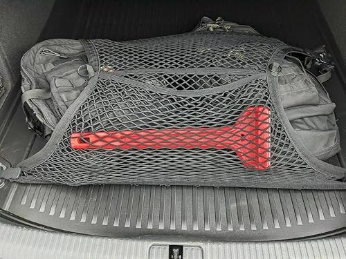 Miniatura 4 de Red de carga organizadora de maletero trasero para Audi A4 S4 2017-2023 – Red de carga estilo piso para sedán – Organizador de maletero de coche de