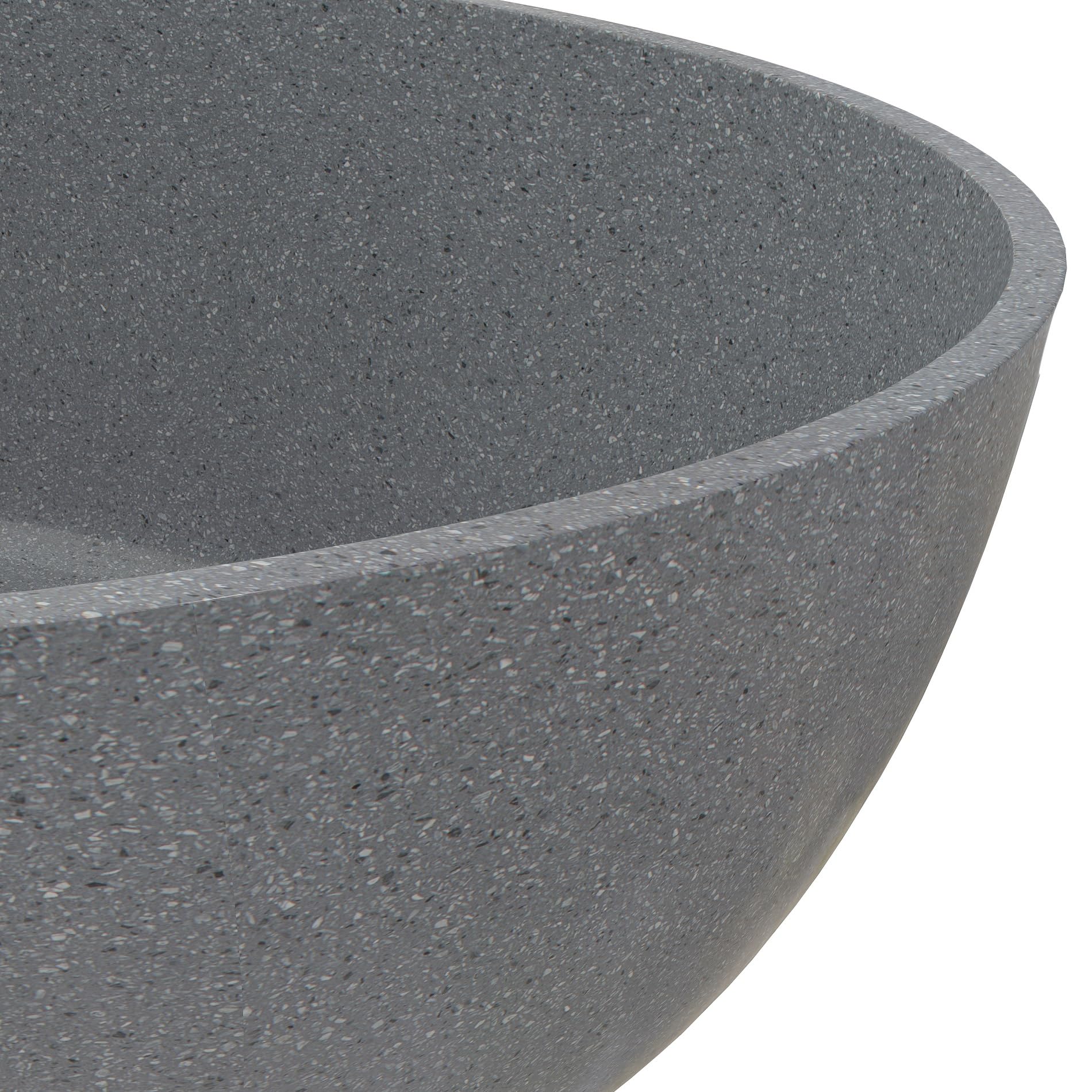 Bañera de hormigón de alta calidad de 160 cm con superficie sólida para exteriores, moderna bañera de piedra de terrazo, baño de lujo estilo spa para patio, jardín o baño