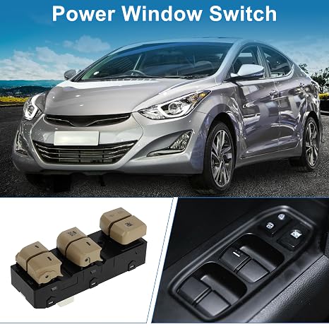 Power Window Switch Front Driver Side for Hyundai Elantra 12-16
