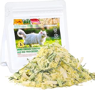 Freeze Drying Cat Grass Treats with Chicken & Egg Yolk - Natural Hairball Relief Snacks for Indoor Cats & Kittens, Healthy Digestive Support, 2.3 oz
