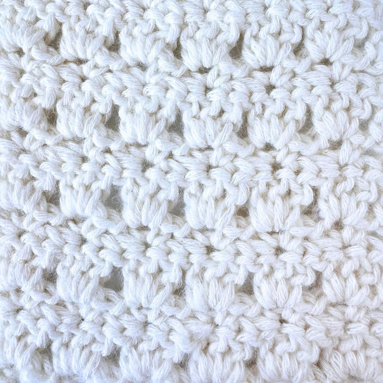 Cotton to The Core Cotton Yarn for Crocheting, 6-Pack (852 Yds / 300G), Free Patterns, Beginners Friendly - Soft Baby Yarn for Knitting - 3 DK Light Worsted Weight - Eggshell White