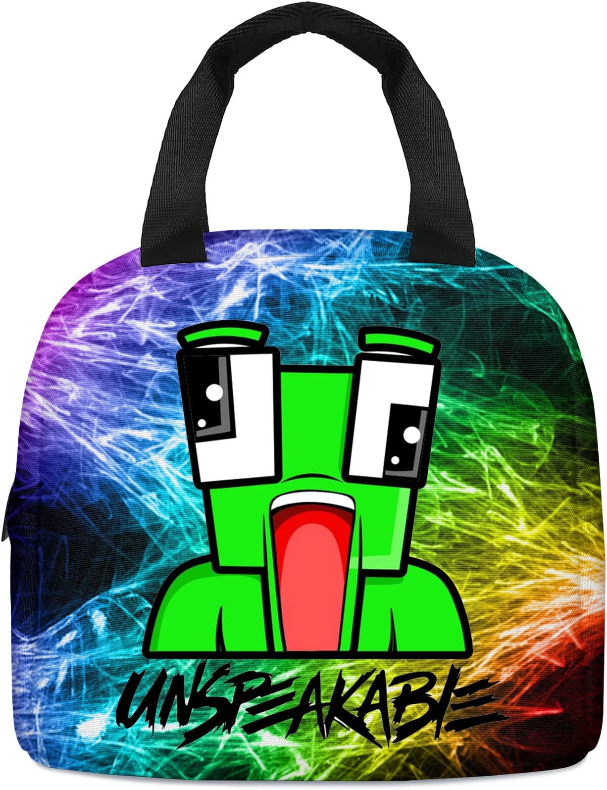 ZGCXRTO UNSPEAKABLE Lunch Bag for Kids Unspeakable Lunch Bags Boys Meal Bags School Student Lunch Box Tote Bag Play Portable Ice Bag Children Lunch Bag for Work School Picnic Travel Beach