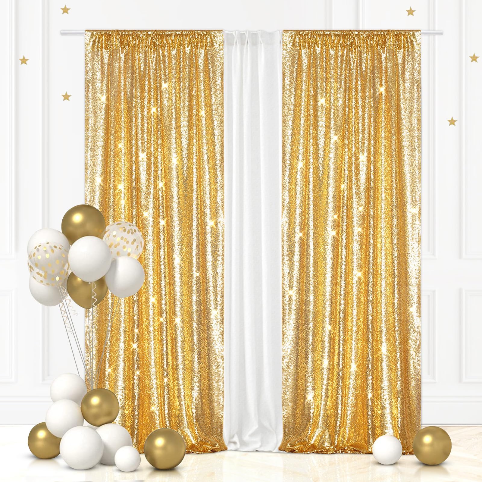 Eternal Beauty 305x305cm Pink Shinny Sequin Photography Backdrop Party Prom Wedding Youtobe Banquet Photo Background (10x10 feet) — view 35