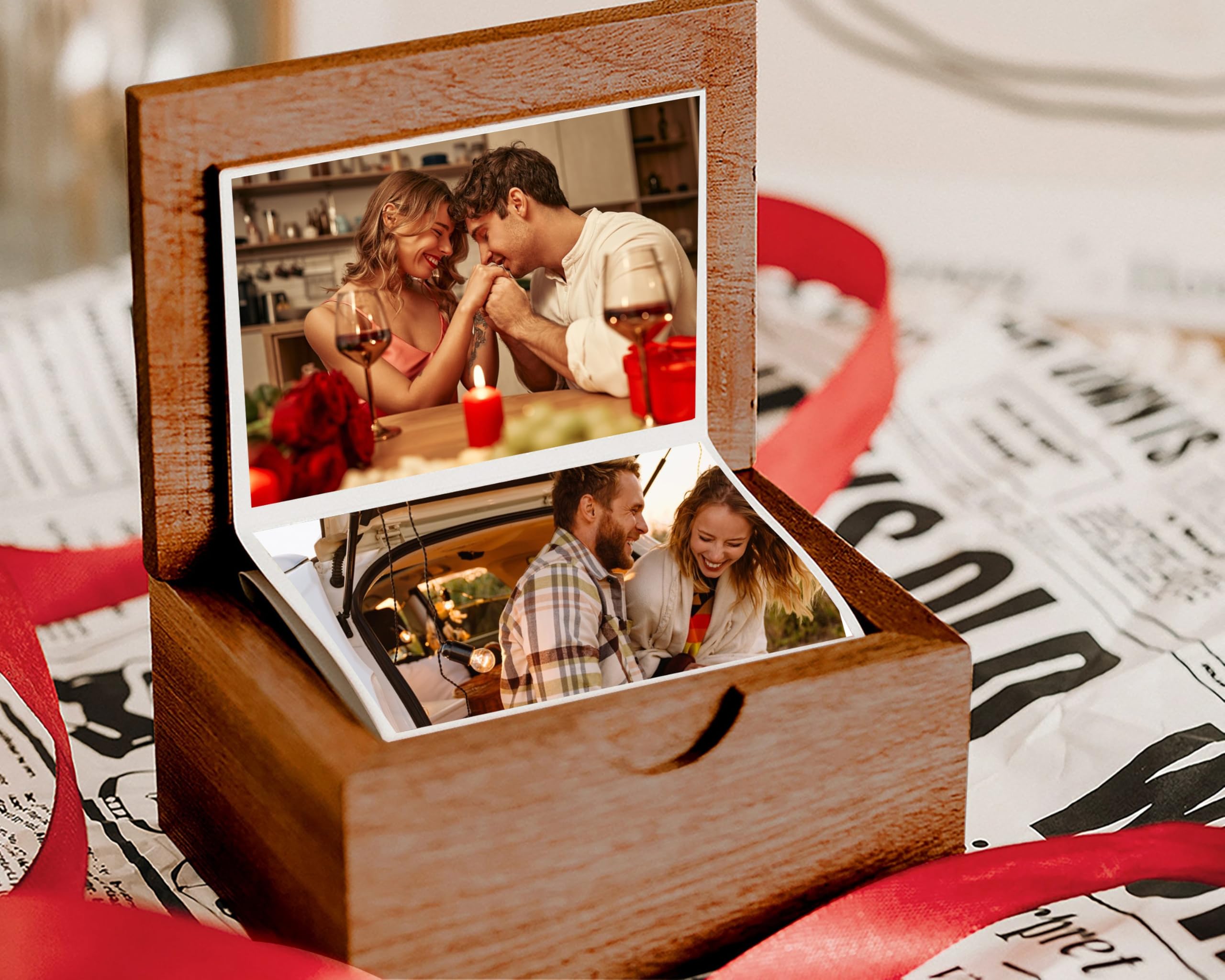 Amazon.com: Personalized Photo Flipbook Animation Box, Custom Wooden Photo  Book with Light, Custom Crank Photobox Picture Box, Creative Valentine Gifts  for Him Her, Couple Gifts : Electronics
