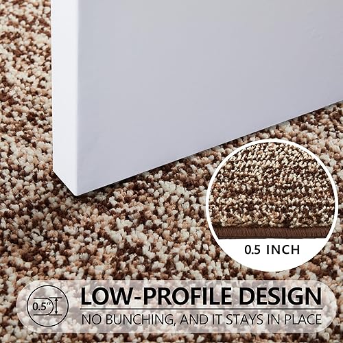 Miniatura 4 de REFETONE Tapete para interiores, tapete para puerta delantera, 20 x 32 pulgadas, parte trasera de goma absorbente, antideslizante, tapete lavable de