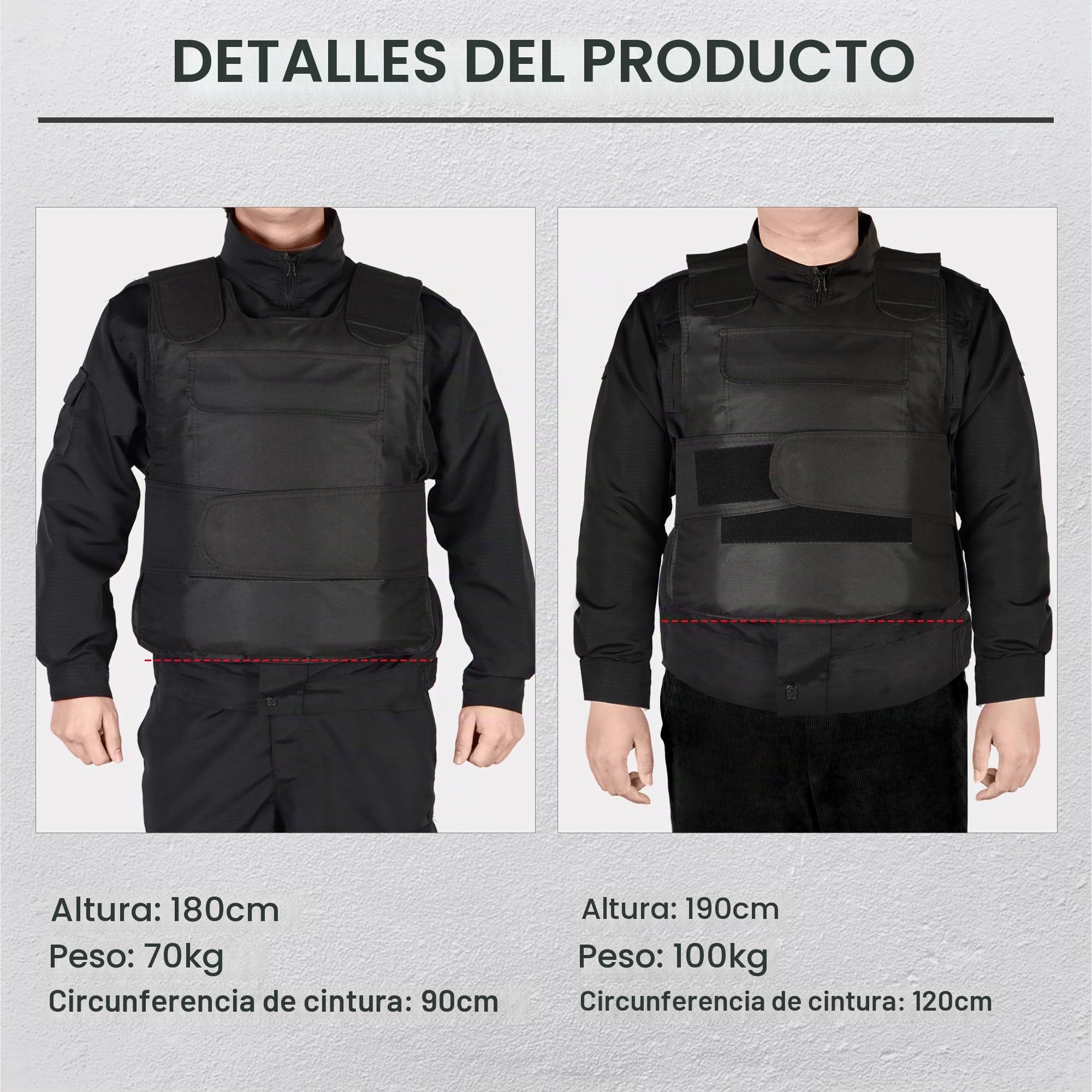 Chaleco antipuñaladas, equipo de protección ajustable, chaleco antipuñaladas, adecuado para la protección del entrenamiento de artes marciales en el campo al aire libre