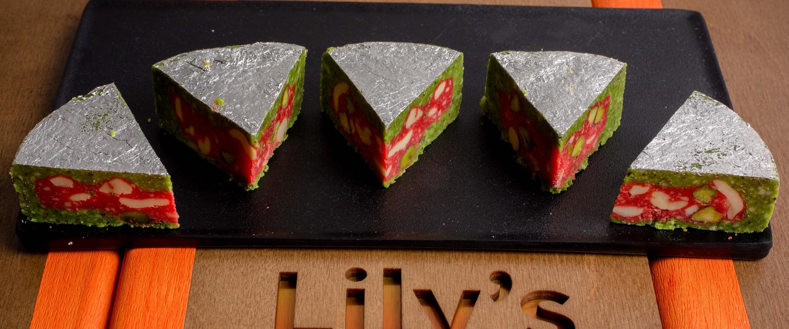 Lily's Special Kaju Cassata, Every celebration, big or small, is now sweeter with sweetsa dessert worthy of your sweetest moments serving 4 piece and Approximent weight 200g