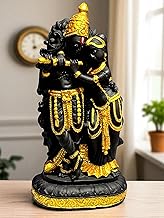 DEVINE Black Radha Krishna Murti (Size: 8 INCHES/20 CM) | Radha Krishna Statue | Radha Krishna Idol for Gift | Radhe Krishna ki Murti for Pooja Room | Radha Krishna Idol for Home