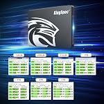 KingSpec 512GB 2.5" SATA SSD,Sata iii 6Gb/s,Internal Solid State Hard Drive 3D NAND Flash, Read/Write Speeds up to 570/540 MB/s, Compatible with Laptop and PC Desktop