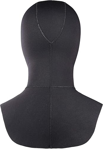 Miniatura 3 de SARHLIO Capucha de neopreno de buceo para hombres y mujeres, puede ser recortada por el propietario de alta elasticidad con peto de ventilación de