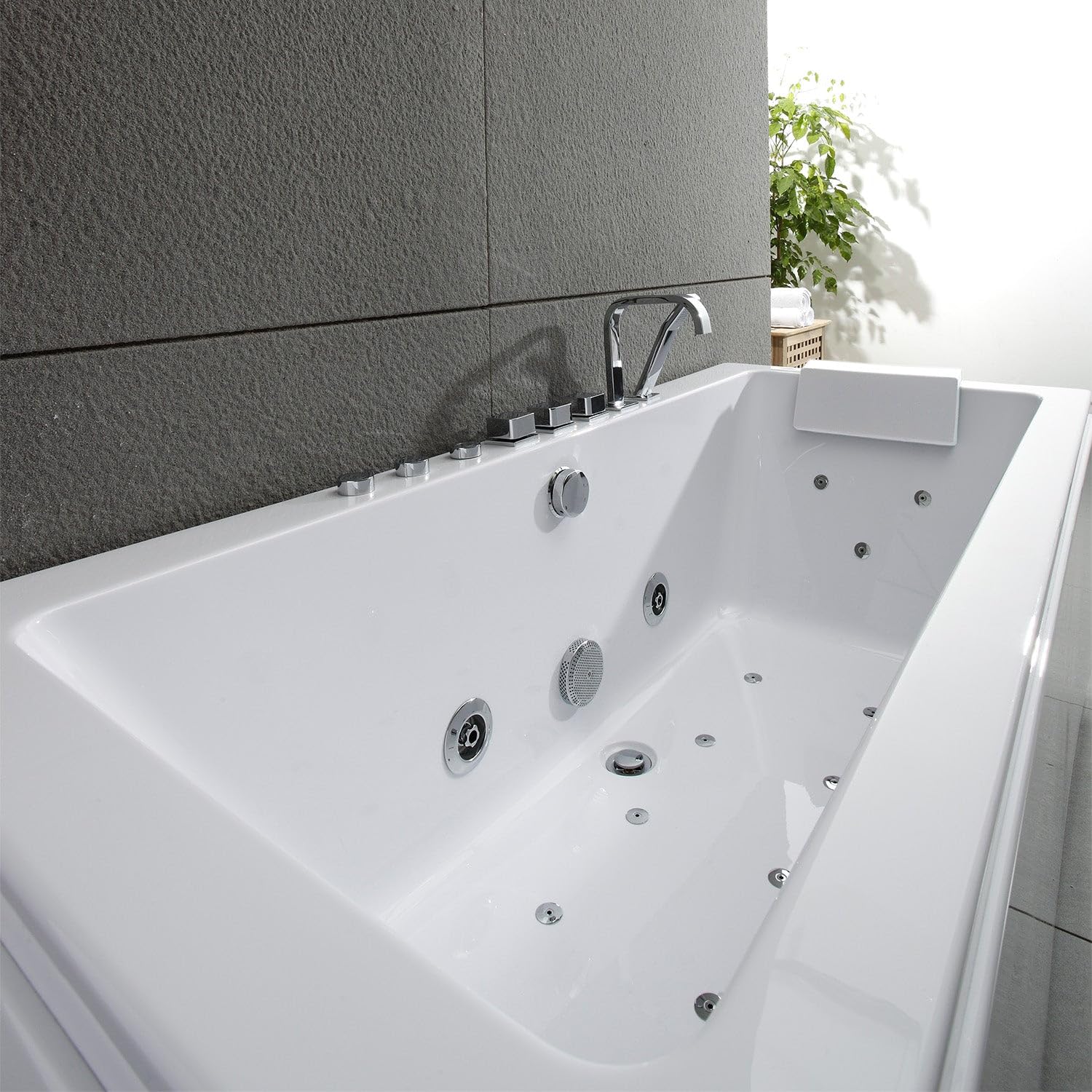 SPALINA SIKINOS WHITE Jets - Bañera de hidromasaje Clásica L. 170 x l. 78 cm