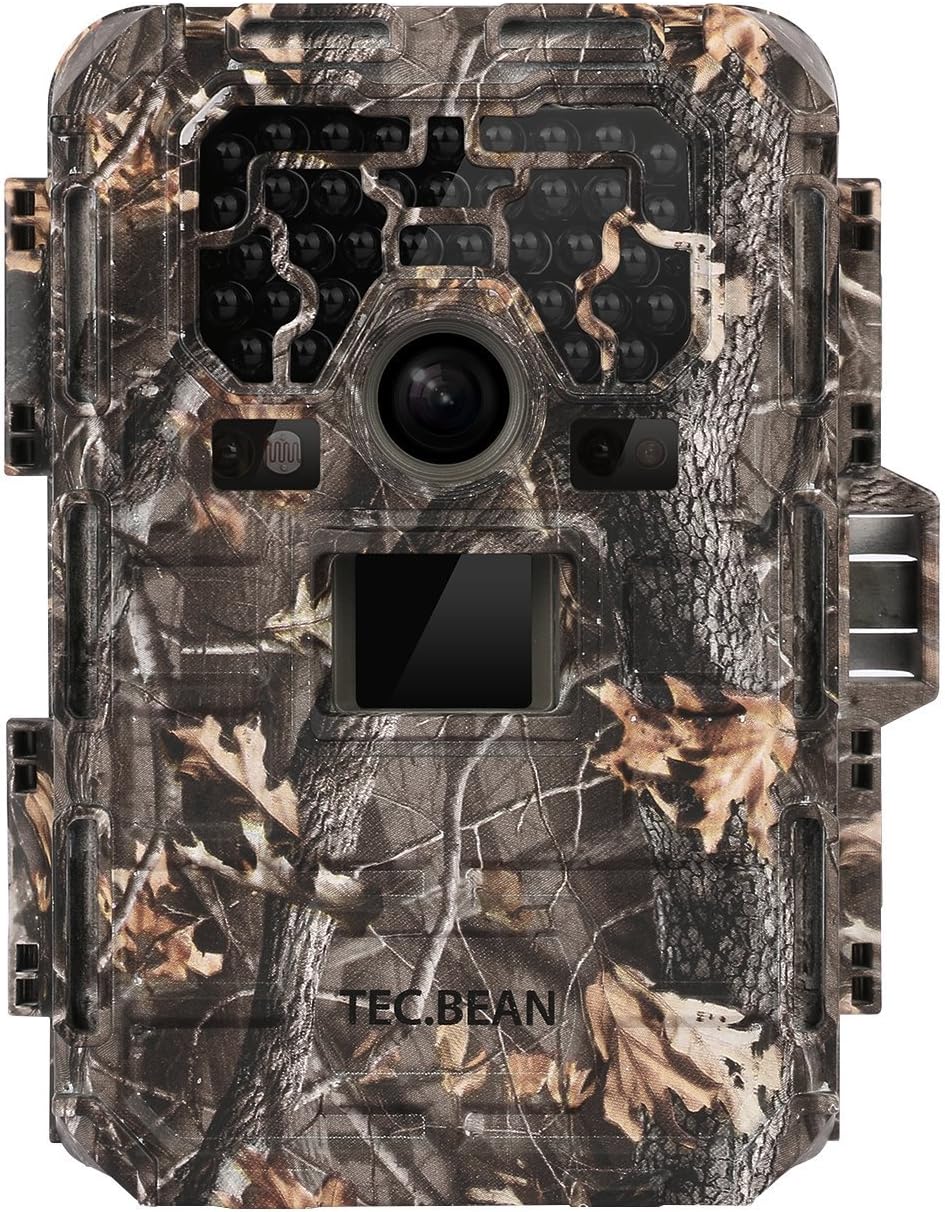 TEC.BEAN DB0826 Trail Game Camera - 12MP 1080P Full HD IP66 Waterproof Hunting Camera with night vision motion activated, SG-009 23M/75ft