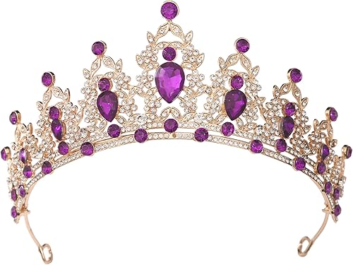 Miniatura 114 de Kamirola - Corona de reina y tiaras corona de princesa para mujeres y niñas, diademas de cristal para novia, princesa para bodas y fiestas (01)