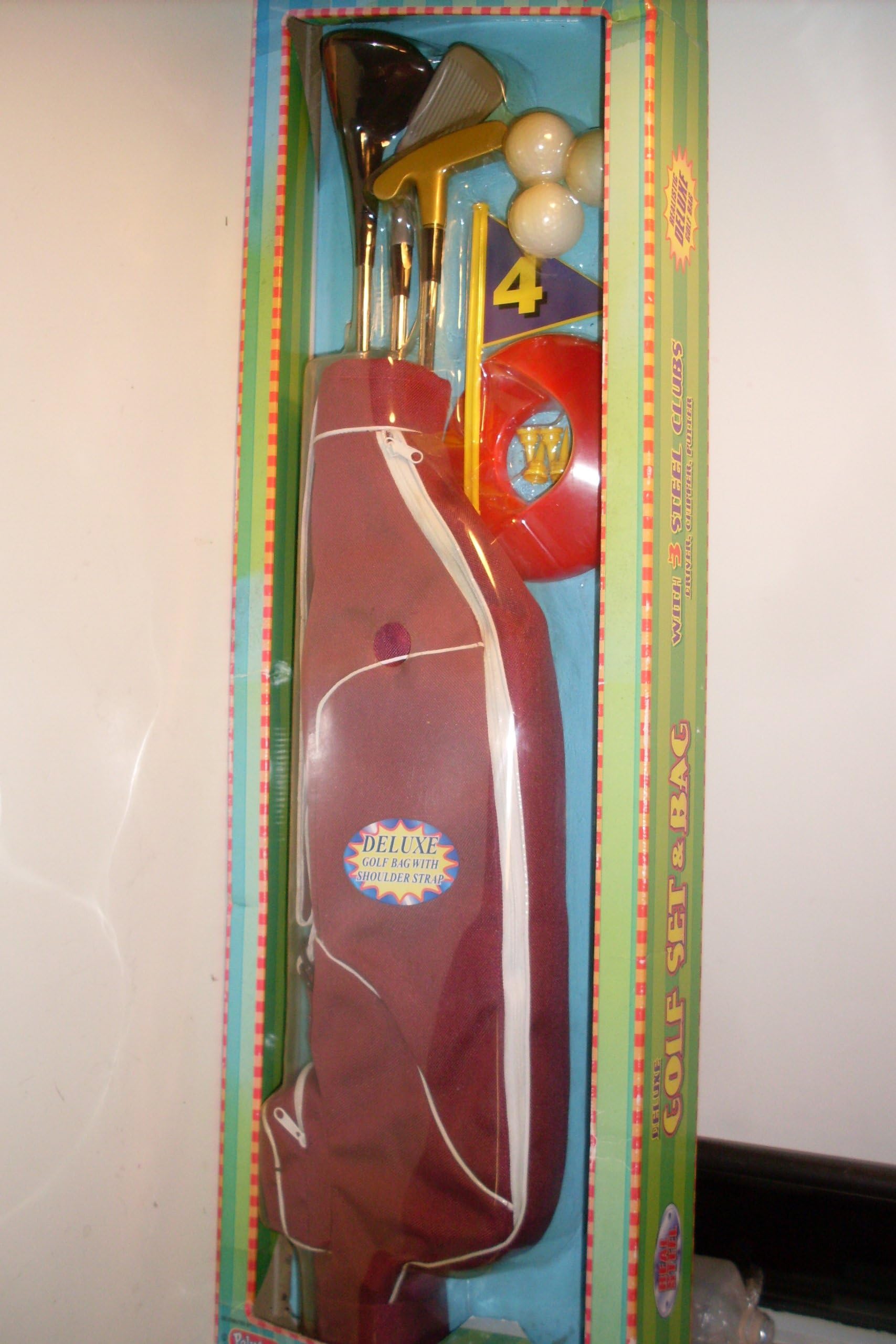 Real Steel Deluxe Children's Golf Set and Bag with 3 Steel Clubs